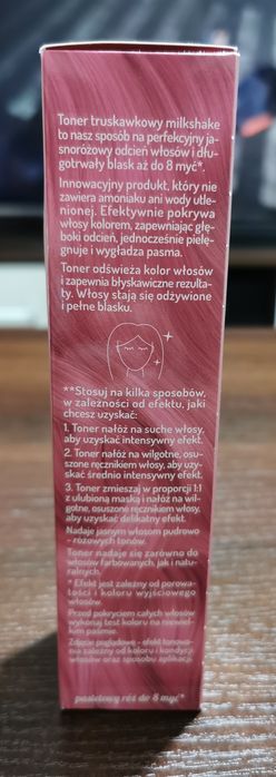 Toner Only Bio Onlybio milkshake truskawkowy nowy różowy do włosów