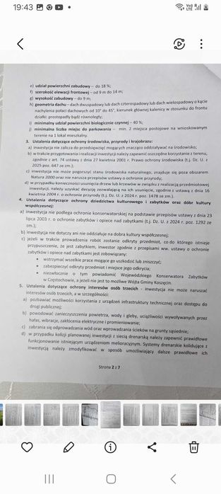Działka rolna z warunkami zabudowy w Koszęcinie