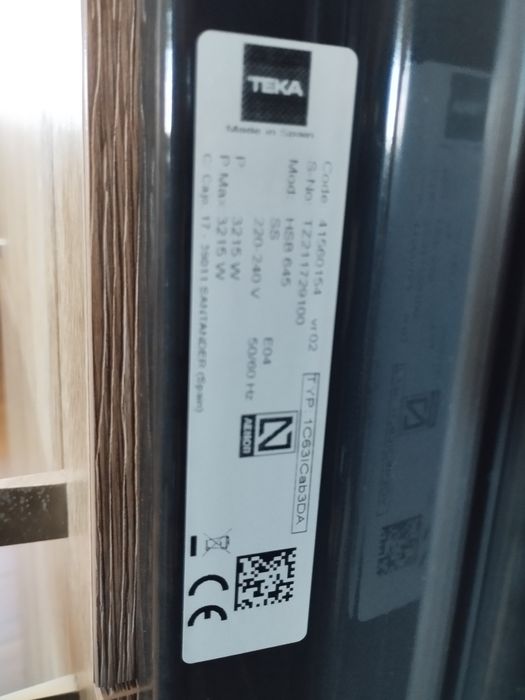 Comutador para forno Teka HSB 645