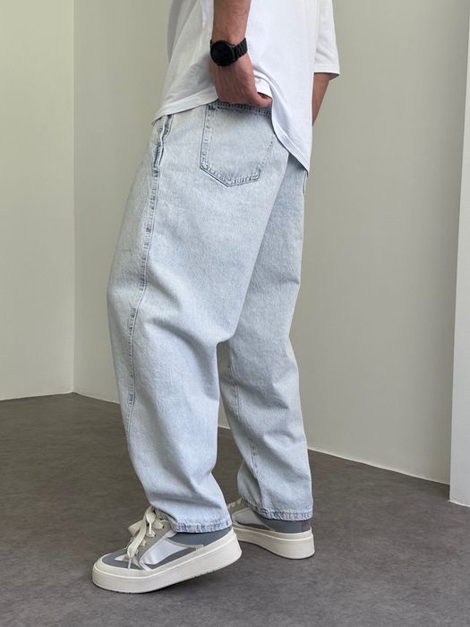Джинси чоловічі широкі банани, balloon jeans, штани балони реп | Джинсы широкие мужские, штаны бананы, джынсы беги 90 х rap sk8 | Розмір M