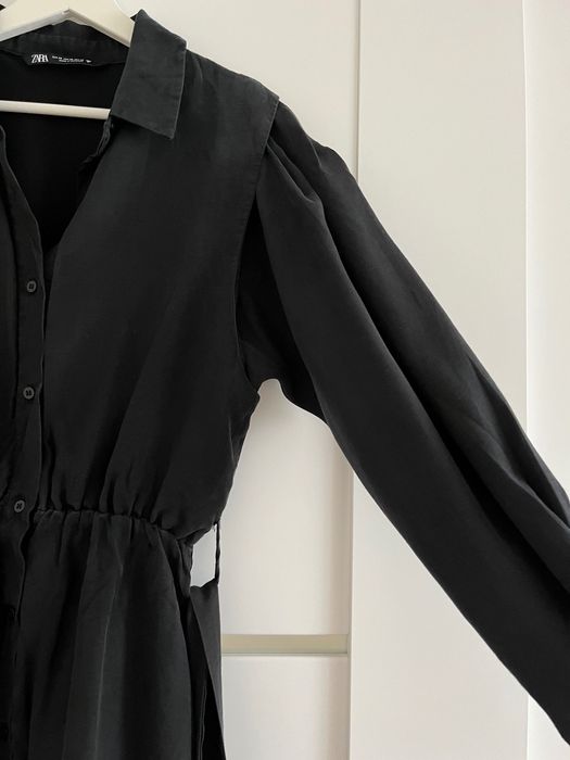 Czarna sukienka mini Zara XS