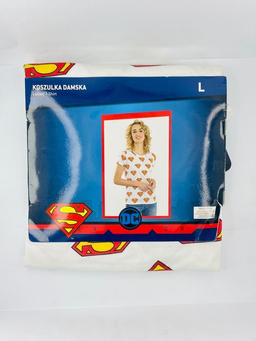Koszulka Damska Superman, Rozmiar L, Stylowa i Komfortowa