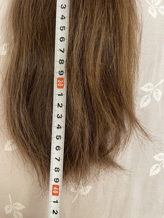 Włosy dziewicze brązowe proste 40 cm o wadze 60g