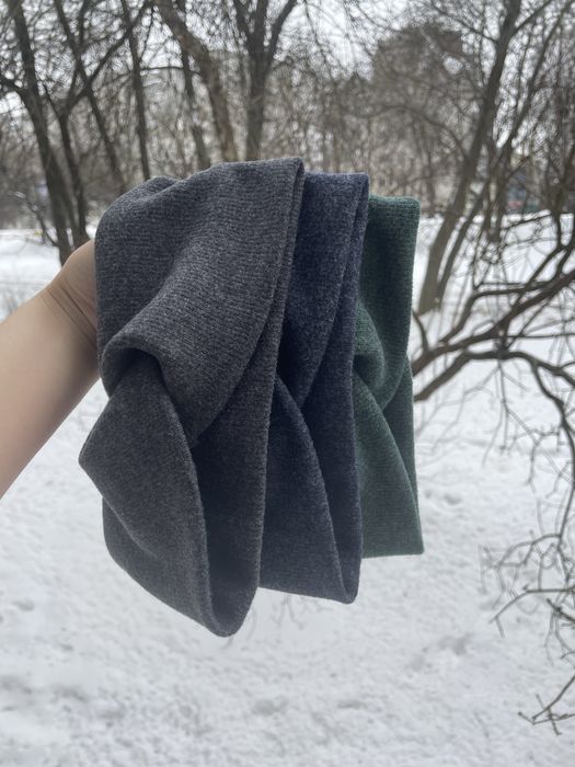 Повʼязка на голову жіноча тепла, жіноча повязка ангора, ангора рубчик