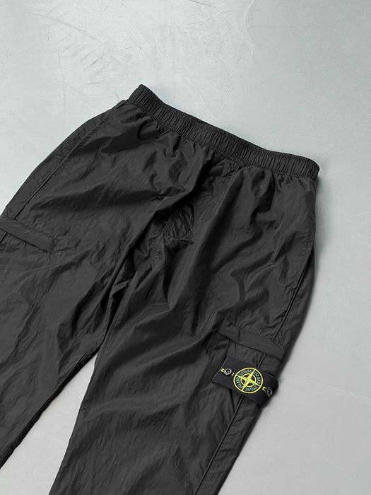 БЕЗ ПЕРЕДОПЛАТИ | STONE ISLAND nylon metal штани нейлон стон айленд