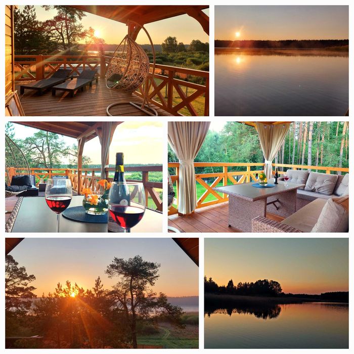 Domek JACUZZI Mazury nad jeziorem wakacje weekend Majówka Boże Ciało