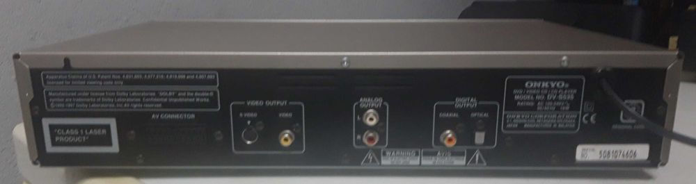 Onkyo DV-S535 Leitor DVD/CD  Ano 2000