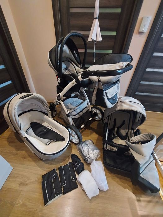 Wózek Milu Kids 3in1 dla dziecka z akcesoriami.