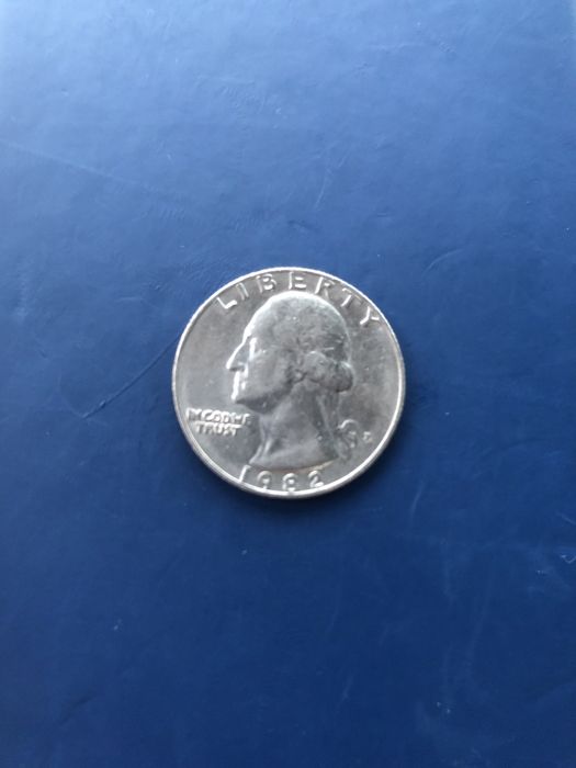 Moneta Liberty Quarter Dollar 1982 odwrócony awers