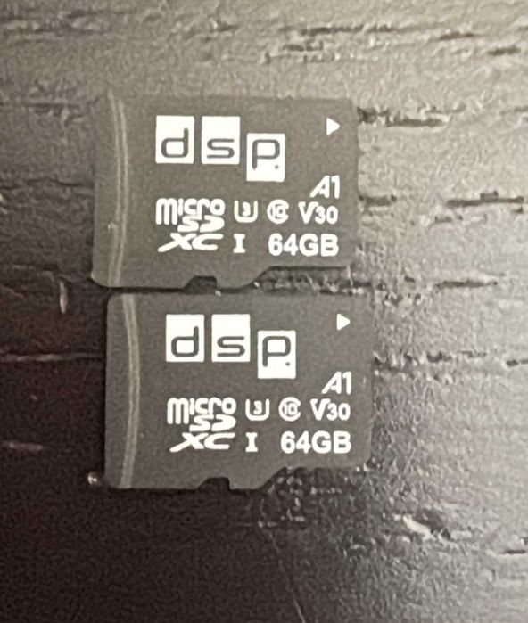 2x Cartão microSD 64GB DSP A1 V30 Classe 10