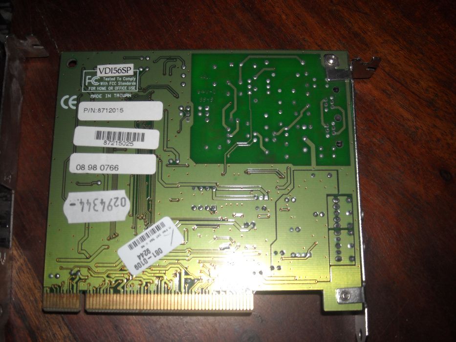Placas de rede e modems antigos vintage
