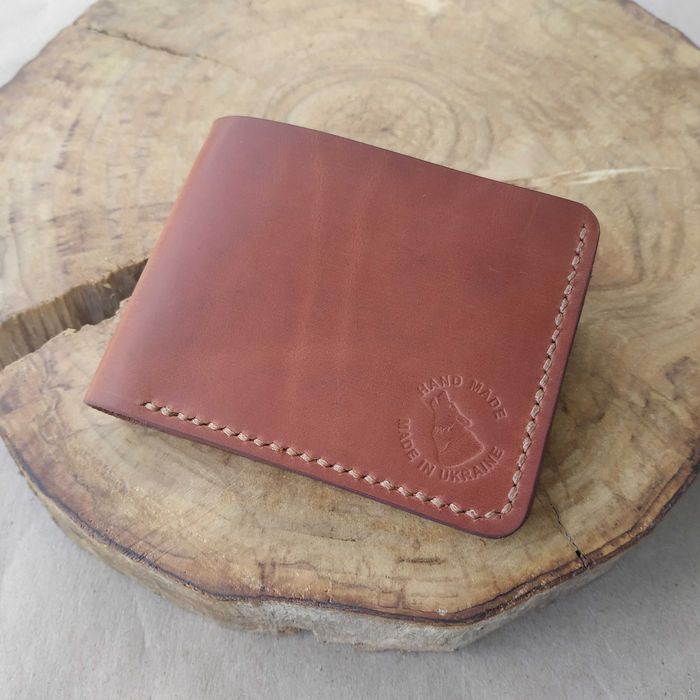 Гаманець із натуральної шкіри. Ручна робота.