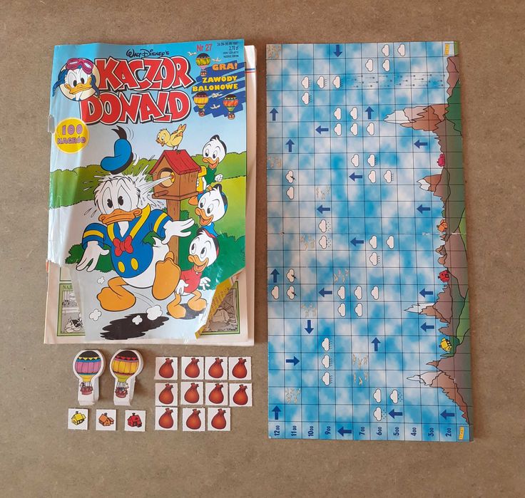 Kaczor Donald nr 27/1997 + dodatek gra Zawody balonowe komiks unikat