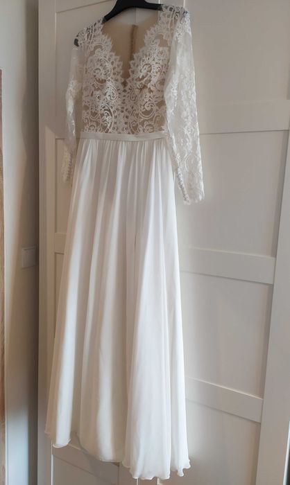 Suknia ślubna Herm's Bridal Dakota 150CM, DŁUGI RĘKAW