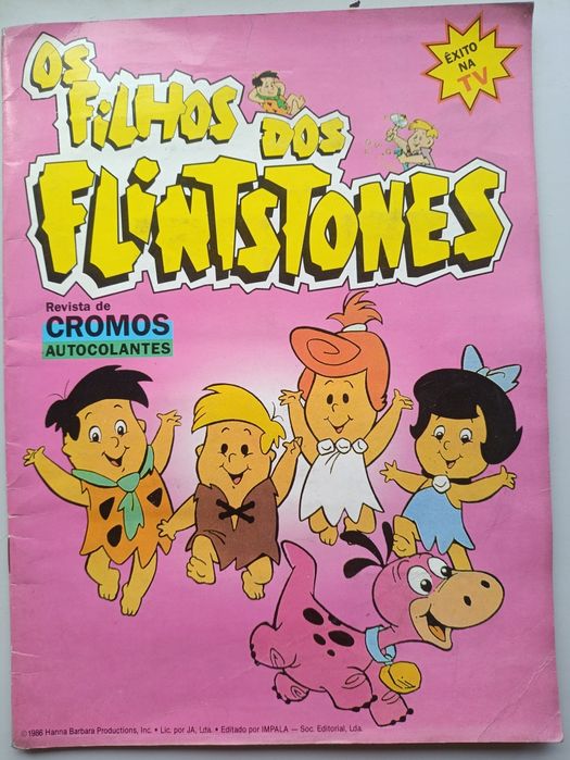 Caderneta Cromos Flintstones 1986 Impala Vintage Rara (Incompleta)