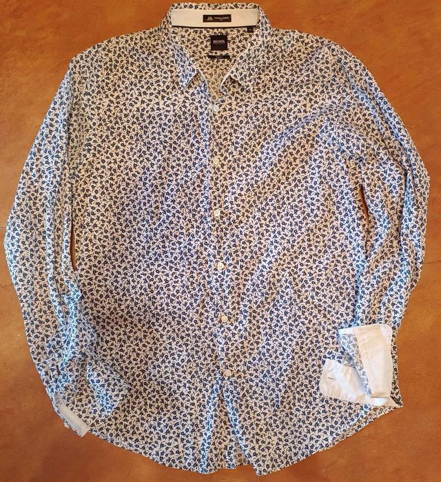 Koszula Premium HUGO BOSS x Thomas Mason Slim Fit XL Jak Nowa