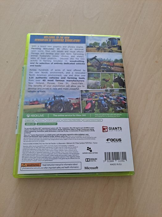 Farming Simulator 15 xbox 360 PL  10/10