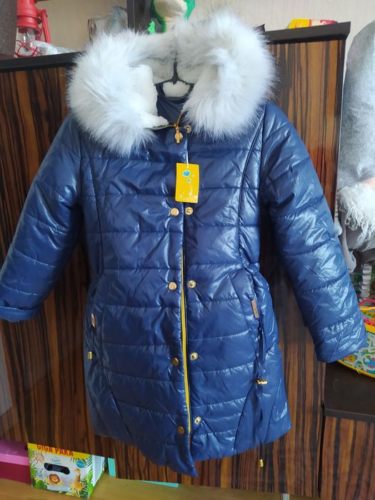 Зимовий плащик для дівчат 122 розмір