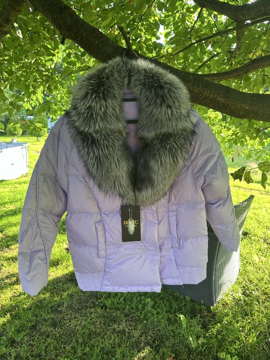 kurtka zimowa z lisem