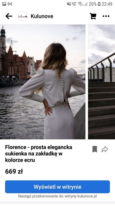 Sukienka ślub cywilny wesele poprawiny długa