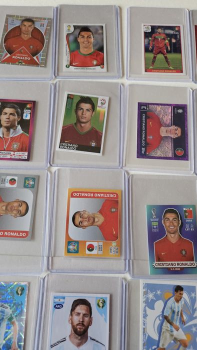 Coleção completa messi ronaldo euro copa América