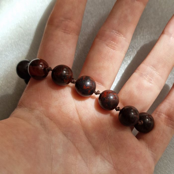 Красивий браслет з яшми 17см 18 см