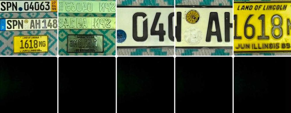 Zestaw 3-ch oryginalnych Kolekcjonerskich Tablic Rejestracyjnych z Niemiec oraz USA WYSYŁAM Olx