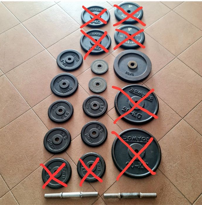 Pesos  discos musculacao