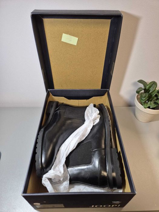 Skórzane sztyblety JOOP! Danilo Premium Leather 43 NOWE
