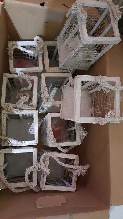 Lanternas de Madeira para decoração de Batismos ou casamentos