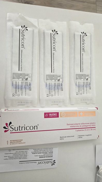 Sutricon silikonowe plastry na blizny 5x30cm 3 sztuki