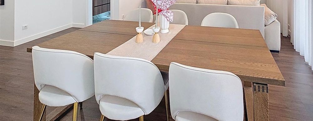 Mesa ikea, chapa de carvalho velatura castanha, 220x100 cm