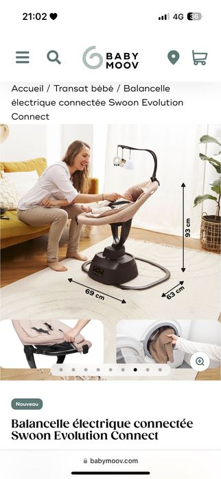 Cadeira baloiço babymoov