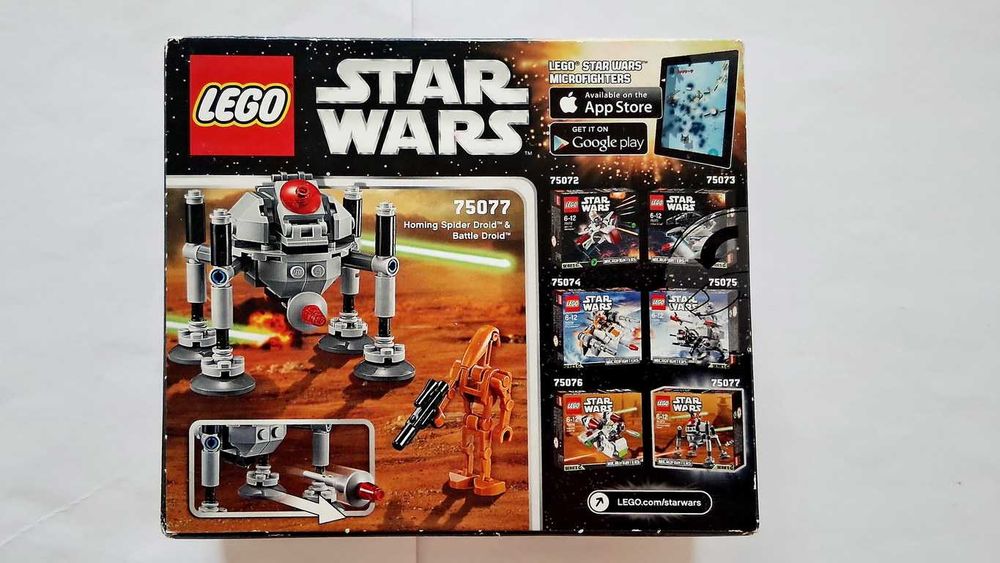 Lego Star Wars 75077 Homing Spider Droid Microfighter Series 2 selado