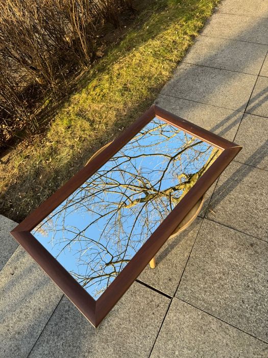 Lustro w  drewnianej ramce 45×82