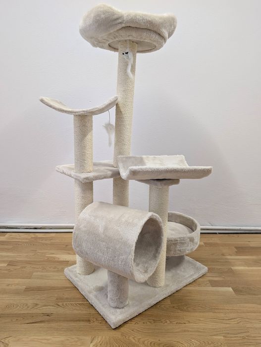 Penelope Drapak dla Kota Beżowy 55x40x116cm Średniej Wielkości