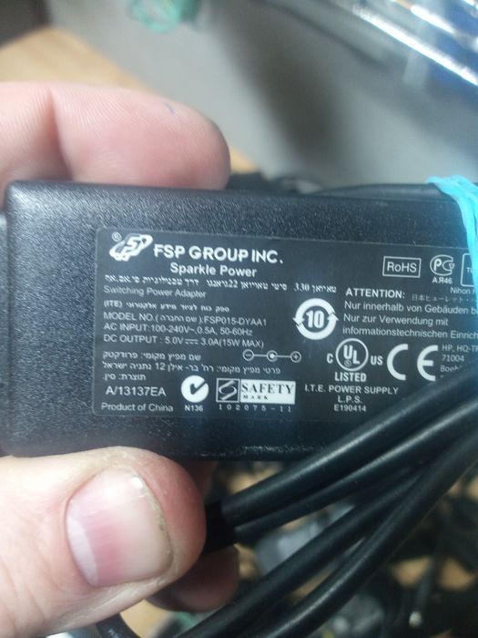 Електрошрот Блок живленя 5V 5В від 0,6 до 6A адаптер питания