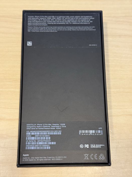 Apple iPhone 12 Pro Max 128gb, батарея новая оригинал, neverlock