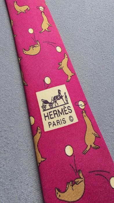 Krawat jedwabny Hermès