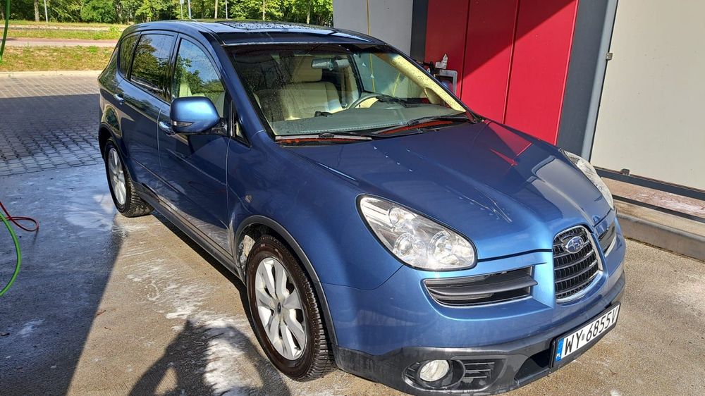 Subaru B9 Tribeca Subaru Tribeca B9 3.0 245 km, 74 tyś, AWD przebiegu, jasno niebieski