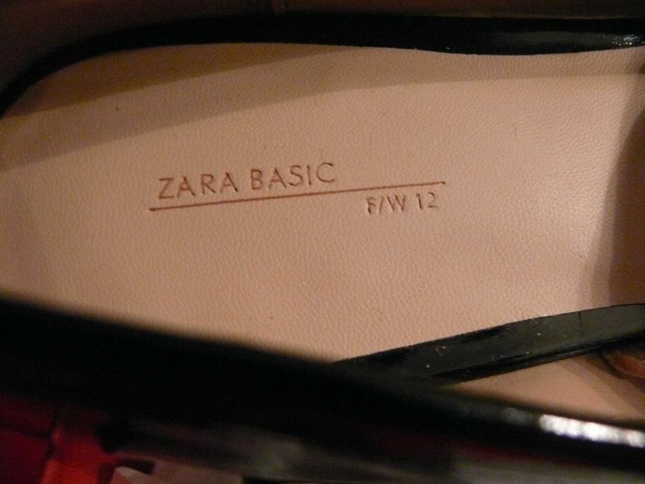 Nowe czarne lakierki czółenka ZARA BASIC