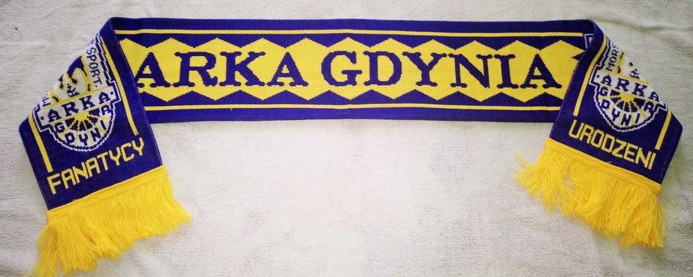 ARKA GDYNIA Urodzeni Fanatycy !! Szalik szal sportowy
