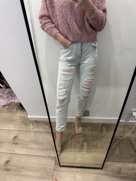 Spodnie jeansy denim boyfriend