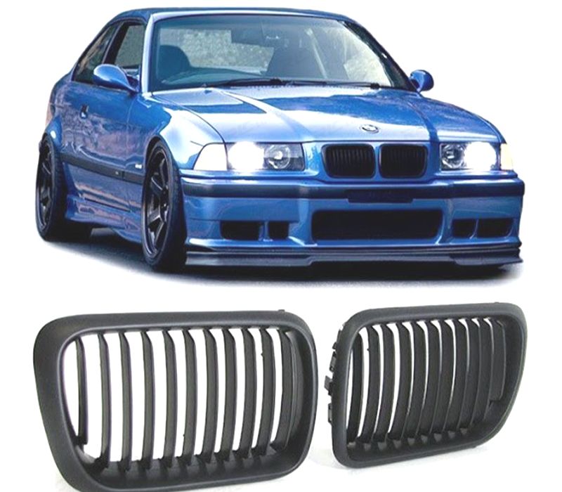 GRELHAS FRONTAIS BMW E36 96-98 PRETO LOOK M PERFORMANCE