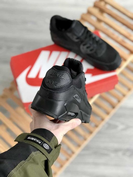 Мужские кроссовки Nike Air Max 90 "Black" Premium. Размеры 40-45