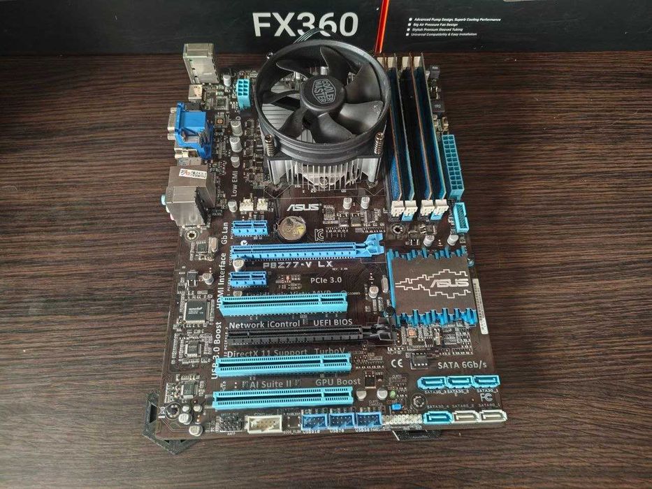 Комплект ASUS P8Z77-V LX + Xeon E3-1240 v2 + 16 ГБ RAM