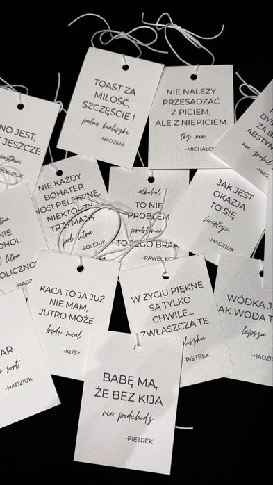 Zawieszki na alkohol