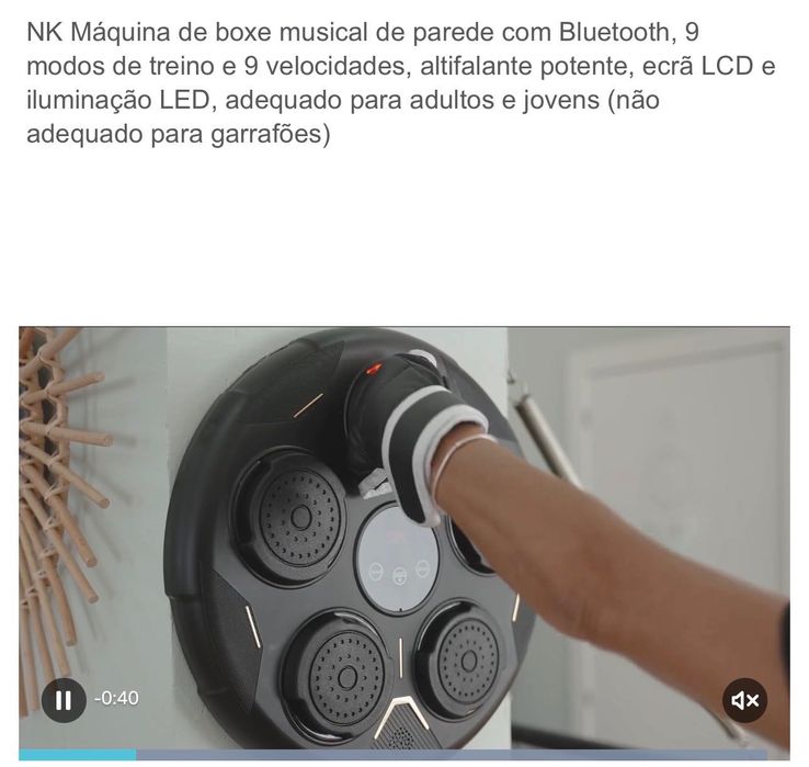 Máquina de Boxe Musical – NOVA