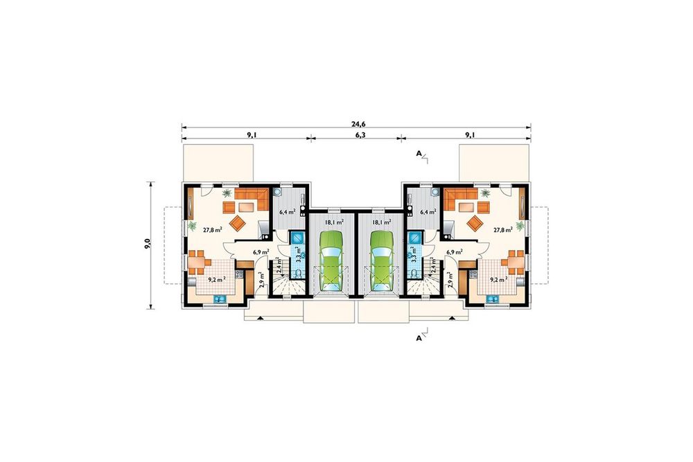 Dom dwulokalowy, 122 m², Działka 10 arów, Zemborzyce, Lublin