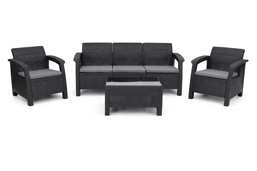 Zestaw mebli ogrodowych Laguna wypoczynek Sofa+ 2 Fotele